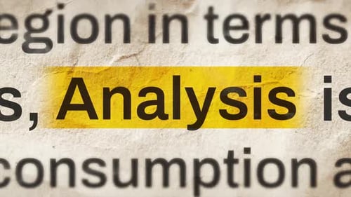 Yellow Highlighter Animation on Aged Crumpled Paper