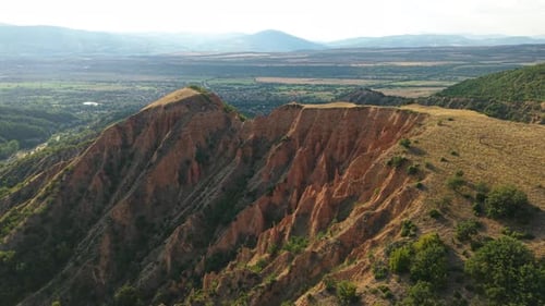Stob Pyramids Bulgaria Drone Cinematic Natural Landscape