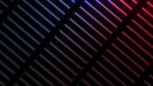 Fond abstrait dynamique avec des lignes de néon brillantes et une texture sombre