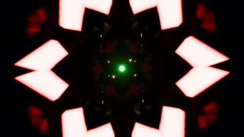 Hypnotic 3D Animation of an Infinite Geometric Tunnel in Seamless Loop