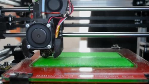 3D Printer Printing Object 3D Printer Printing Object Molten Plastic