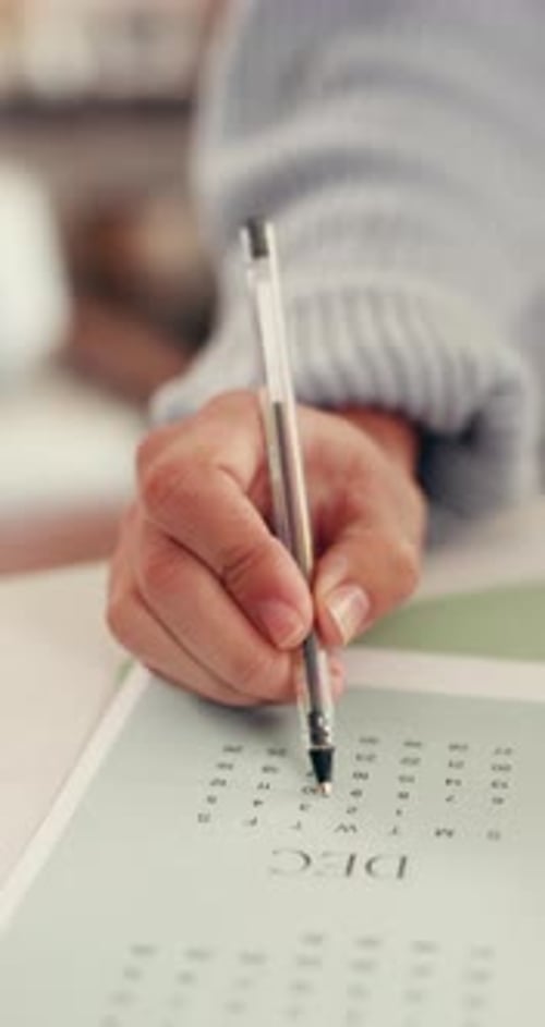 Marking Date on Calendar with Pen