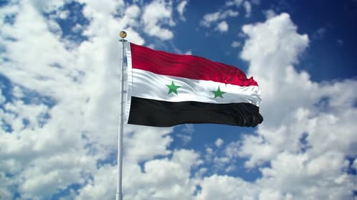 Syria Realistic Waving 4k