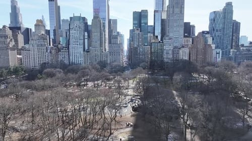 Central Park At Manhattan In New York United States.
