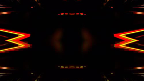 Red And Orange Neon Squares Amazing Endless Kaleidoscope Background Vj Loop In 4K