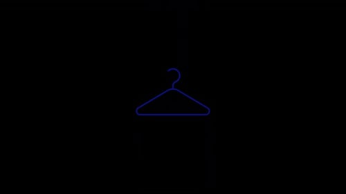 Minimalist Hanger Icon Animation for Fashion Brand Logos