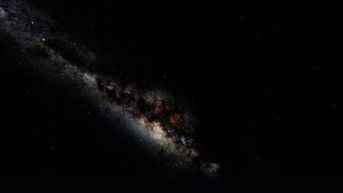 Milky Way Time Lapse Night Sky. 3d Rendering