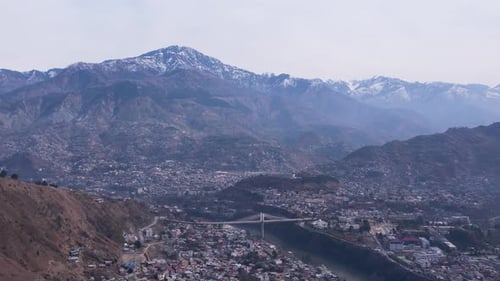 Panorama des montagnes de Muzaffarabad