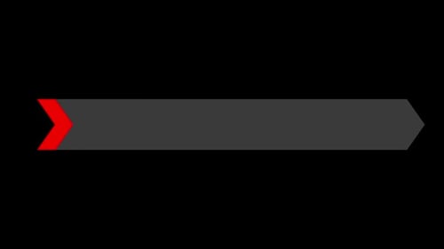 Creator Collection: Dark colored lower third animation with a single lined arrow shape