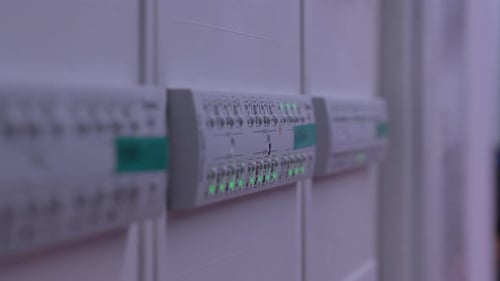 Electrical Box with Switches and Lights