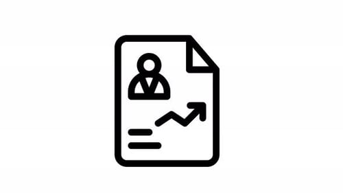 curriculum line icon animation