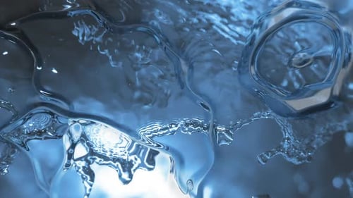 Abstract Water Splash Dynamic Fluid Motion Background