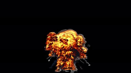 Realistic Fire Explosion and Smoke Animation