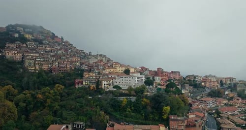 Aerial View of Lake Rocca Di Papa Italy