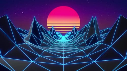 Retro Digitaler Hintergrund 01665
