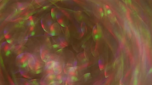 Colorful Light Reflections with Bokeh Effects Background