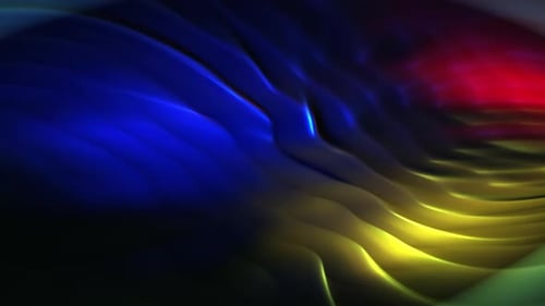 Fluid Abstract Glowing Waves Motion Background