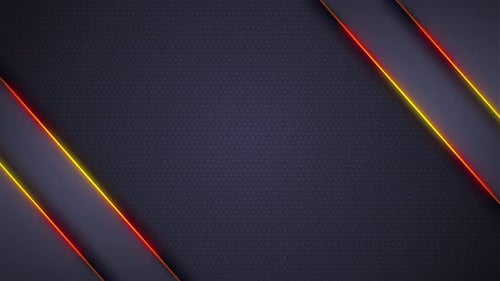 Abstract shinning orange on black background video