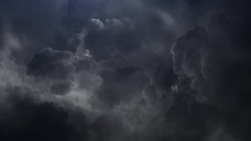 Dark, Ominous Storm Clouds Fill Frame