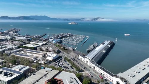 Fisherman Wharf at San Francisco in California United States.