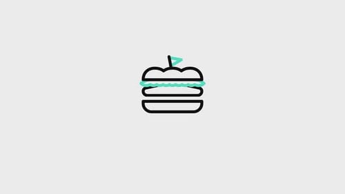 Minimalist Animated Hamburger Icon Reveal
