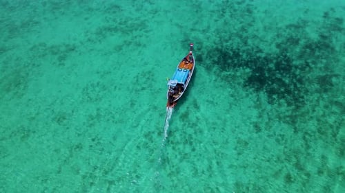 Aerial View of Koh Kradan Island in Trang Thailand