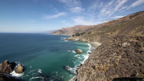 Time Lapse of the beautiful and rugged coastline of California