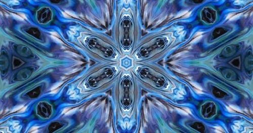 Abstract Kaleidoscope Pattern with Symmetrical Design