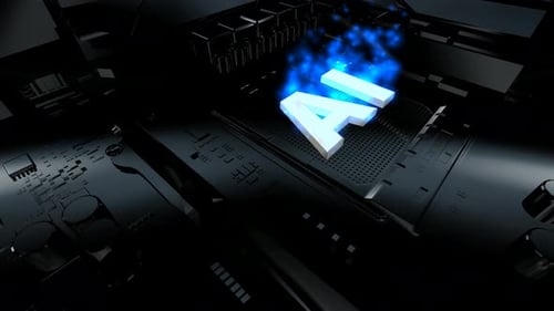 Animation with an Artificial Intelligence Board, Technology, Innovation Design, Machine Learning