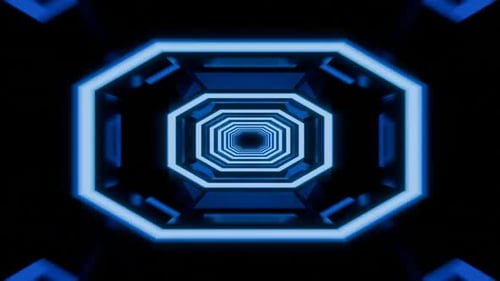 Abstract background endless tunnel, futuristic design, scifi