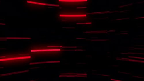 Abstrakte leuchtende Kurve, Speedlight Hi-Tech Lines, animiert in 4K. Vd 41