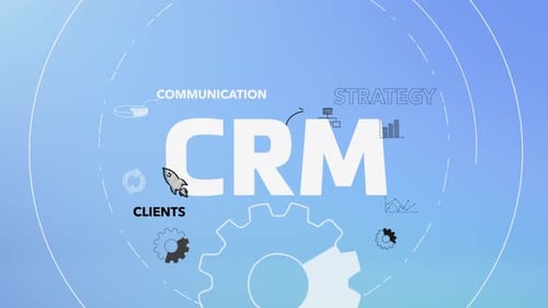 Infographic Multiple Titles With Icons Animation Information Crm