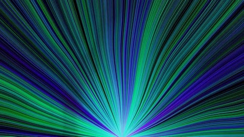 Turquoise and Purple Beam Waves Background Loop Animation in 4K