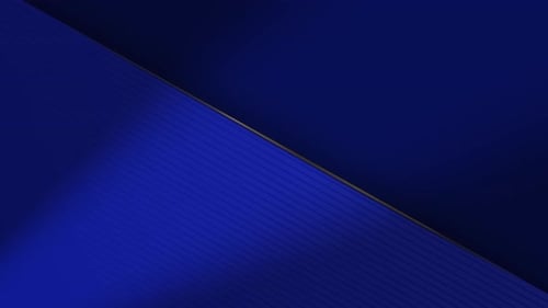 Elegant Blue Geometric Background Loop with Shimmering Gold Line