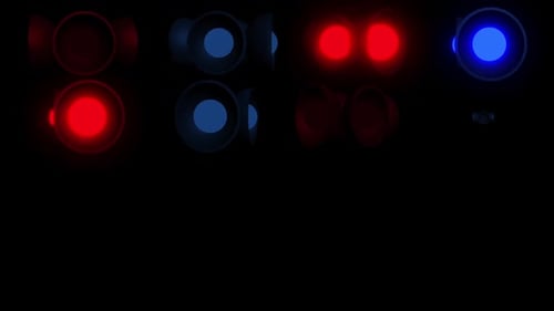 Dynamic 3D render of abstract futuristic objects in motion