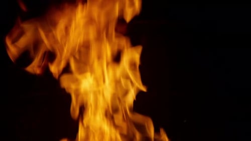 Flamme im Kamin