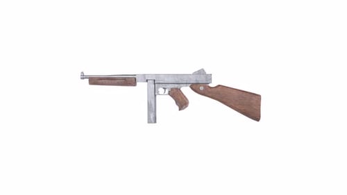 Thompson Rifle 3d weapon rotating loop