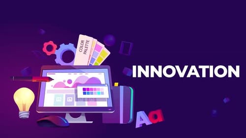 Modern Design Innovation and Technology Animation