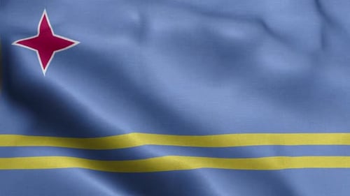 Vorderseite der Flagge von Aruba