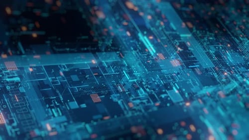 Abstract Digital Technology Circuit Board Background