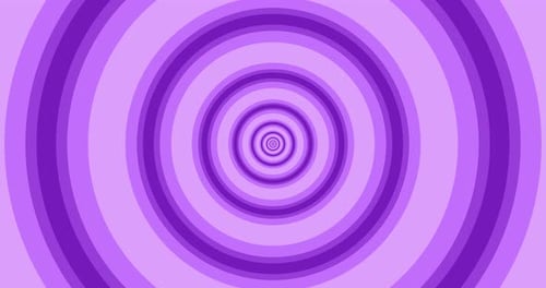 Flying Through Optical Illusion of Circles Creating Abstract Tunnel