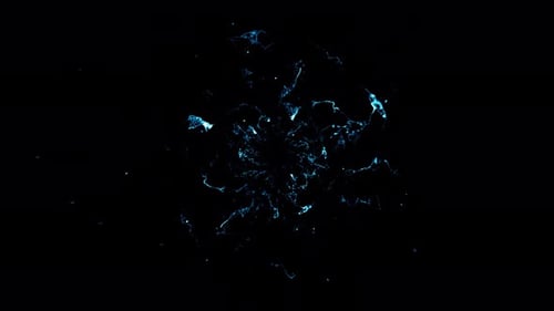 Abstract Digital Energy Burst Reveal Transition