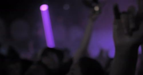 Party Club Rave Dancing Hand Doing Rock Sign