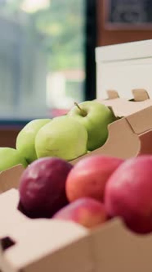 Assorted Produce in Boxes at Local Grocery