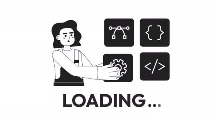 Animated Loading Text Dots Indicator, Elements Motion Graphics ft ...