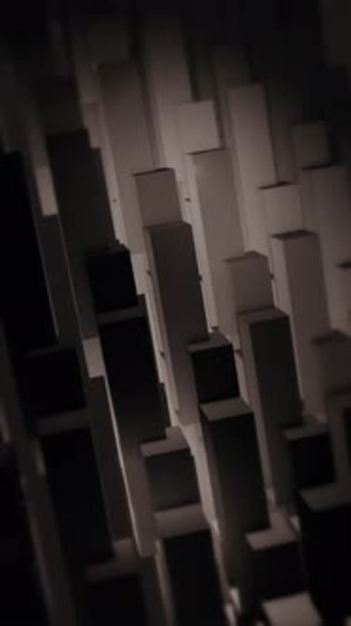 Vertical Video - Dark Geometric Shapes Abstract Background