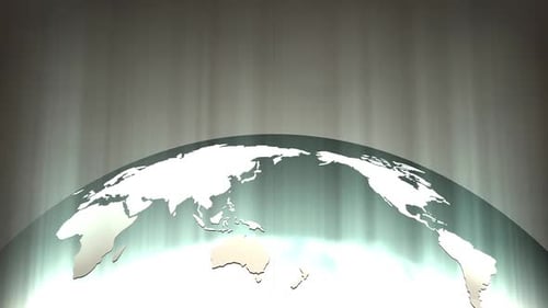Modern Rotating Global Map Background Animation