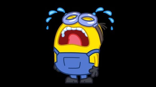 Crying Minion Animated Emoji