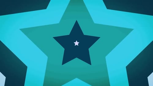 Abstract Geometric Star Tunnel Seamless Loop Background