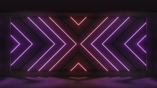 Neon Glowing Abstract X Pattern Background Loop